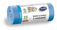 Stella Sarantis Serie - Milieuvriendelijke Afvalzakken - 35L - Met Handvat - Recycling - Groen - 20 stuks