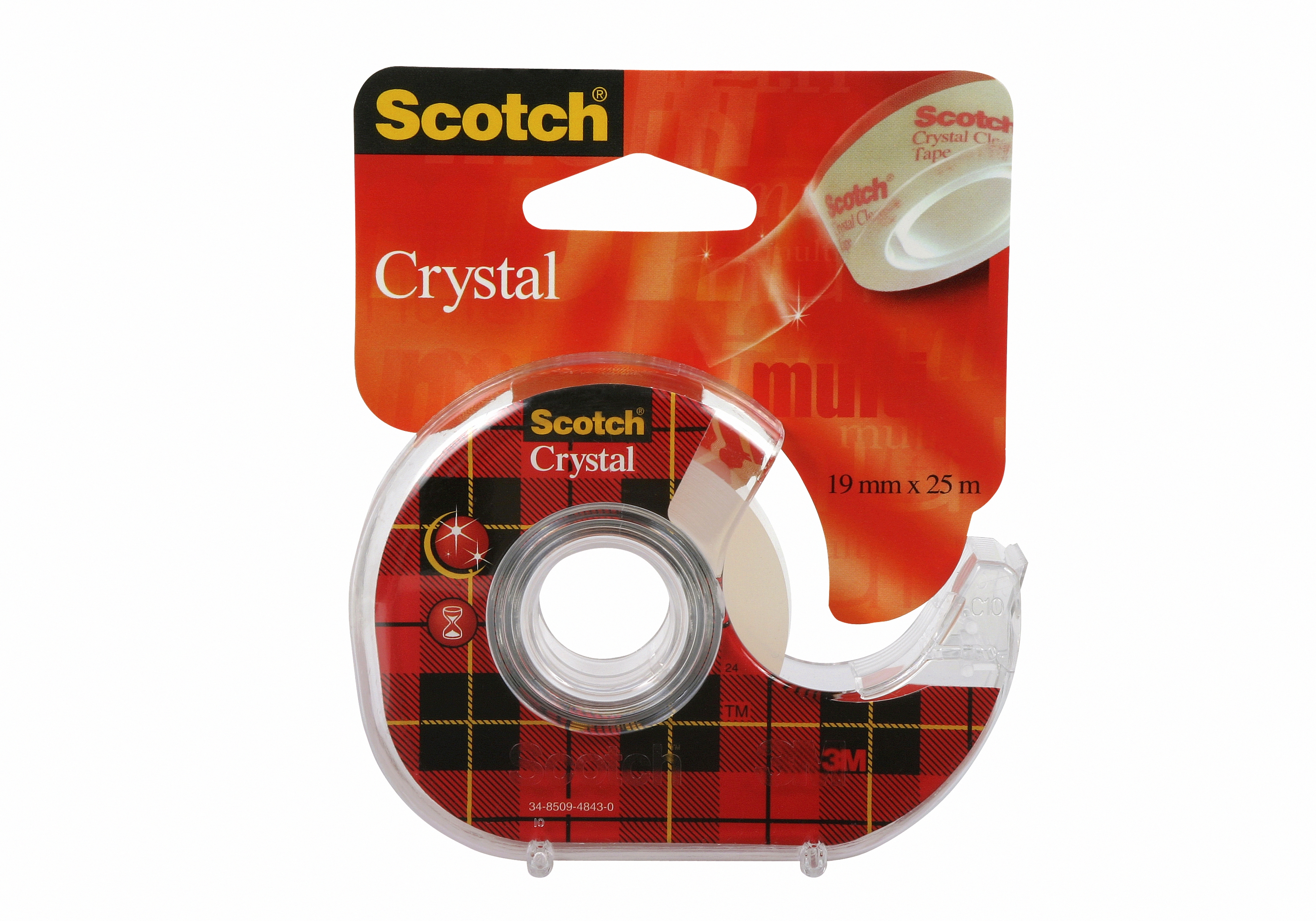 Scotch Scotch Crystal Clear Tape - Navulbare Dispenser - 19 mm x 25 m