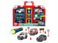 Dickie SOS Rescue Team met zaklamp - 3 voertuigen