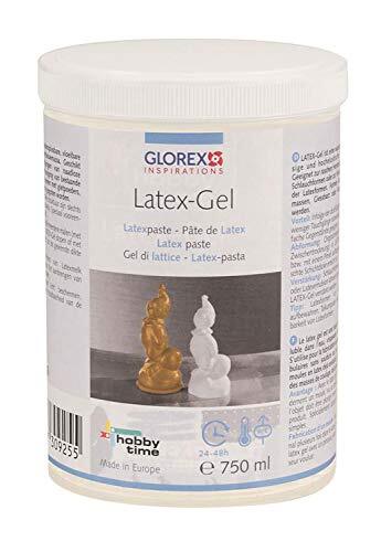 Glorex 6 2305 40 - latex - gel, latexpasta, 750 ml, natuurlijke, luchthardende vormmassa op waterbasis van 1-component van rubberboom.