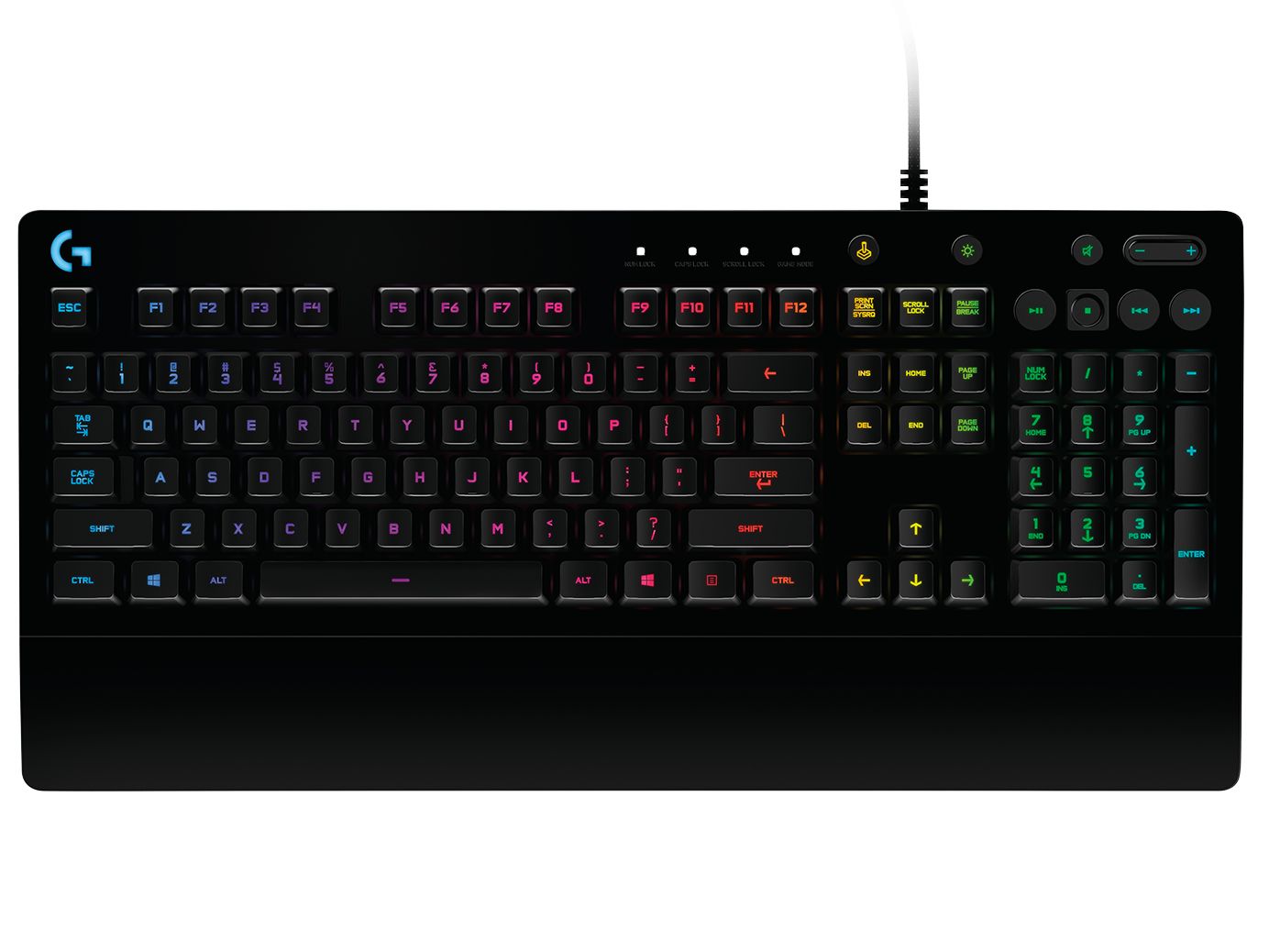 Logitech G G213 Prodigy Gaming Keyboard - USB - QWERTY - English - Black