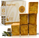 GREEN FADEL Aleppo Zeep 20% Laurierolie 80% Olijfolie - 6 x 200g