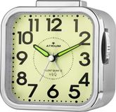 Atrium Wekker Senioren Analoog Zilver Zonder Tikgeluid Grote Cijfers Duidelijk Eenvoudige Bediening Opbouwend Alarmsignaal Snooze Quartz Uurwerk A530-18
