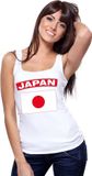 Bellatio Decorations Shoppartners Bv Japan singlet shirt/ tanktop met Japanse vlag wit dames XL