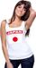 Bellatio Decorations Shoppartners Bv Japan singlet shirt/ tanktop met Japanse vlag wit dames XL