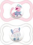MAM Baby Dummy Air 6+ Silicone Pink 2u
