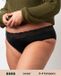 Moodies Undies Moodies menstruatie ondergoed - Classic Brief Lace - zwaar kruisje - maat 3XL - zwart