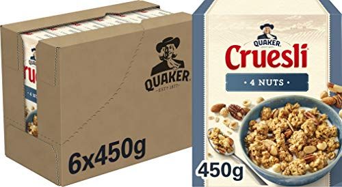 Quaker Cruesli 4 Noten - 6 x 450g