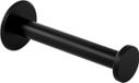 Unyqoos® Porte-rouleau de toilette noir en acier inoxydable avec options de montage flexibles