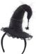Funny Fashion Heksenhoed - Mini Hoedje op Diadeem - Halloween en Horror - Zwart