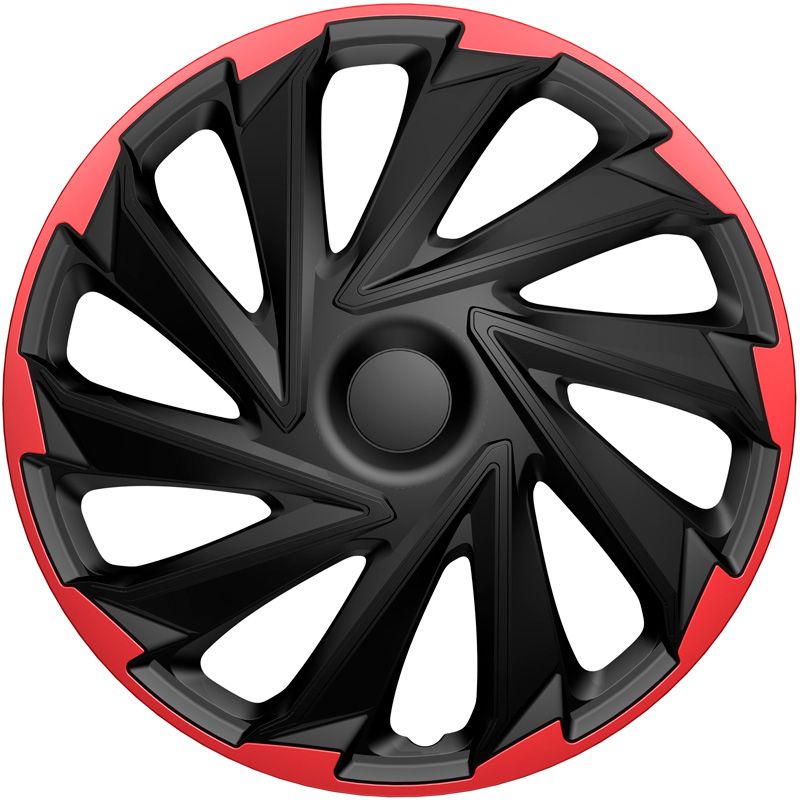 AutoStyle 4-Delige set Misano R 15-inch zwart/rood