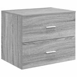 vidaXL Wandgemonteerde Badkamerkast Grijs Sonoma 62,5 x 44,5 x 50 cm