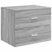 vidaXL Meuble de salle de bain mural Gris Sonoma 62,5 x 44,5 x 50 cm