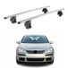 Omac Barres de toit transversales en aluminium pour Vw Golf Mk5 / Golf Mk5 Plus 2004-2009 5 portes – Tüv / Din 75302:2019 – Antivol inclus – Charge max 75 kg – 2 barres – Gris