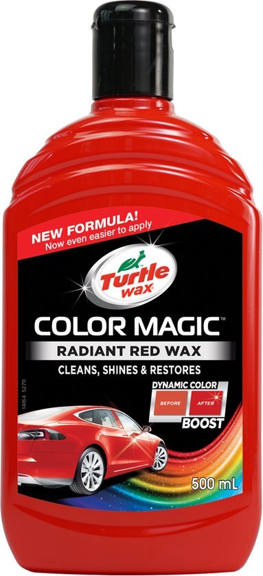 Turtle Wax Color Magic Kleurwas - Rood - Speciale Kleurpoets Voor Rode Auto s