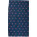Tropesa Serviette de plage 160 x 90 cm, bleu marine avec imprimé homard rouge