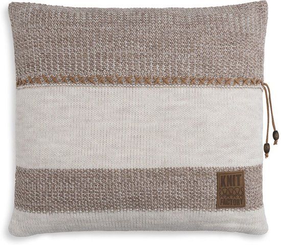 Knit Factory Roxx Kussen 50x50 Beige/Marron