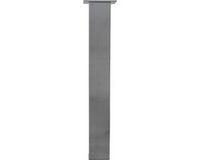 IVOL RVS Geborsteld Tafelpoot Vierkant - Zilver - 100 x 100 x 720 mm