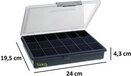 Raaco Assortimentsdoos - 18 vakken - 195 x 240 x 43 mm - 136167
