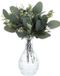 Unyqoos® Set van 12 decoratieve kunst eucalyptus takken met realistische bladeren en zaden