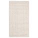 Safavieh Florida Shag Collection SG454-111 Shadow Box Border getextureerd tapijt, 3 cm dik, 7,6 x 100 cm, crèmekleur/crèmekleurig