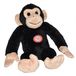 Aap knuffel pluche - Chimpansee - Met geluid - Ongeveer 20 cm