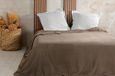 LINDER Sprei van fluweel, reliëf, 240 x 260 cm, taupe
