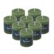Spaas 8x Rustieke Pillarkaars 70/70 mm 25u, Donkergroen