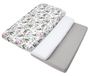 Medi Partners 3-delige hoeslakenset voor babybed, 60 x 120 cm, 100% katoen, beddengoed voor baby's, matras, kinderslaapzak, babybed (safari-wit-grijs)