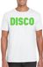 Bellatio Decorations Verkleed T-shirt heren - disco - wit - groen glitter - jaren 70/80 - carnaval L