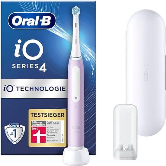 Oral-B iO Series 4 Elektrische Tandenborstel - Transparant - Met Etui