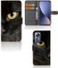 B2Ctelecom Xiaomi 12 Pro Étui de téléphone avec fentes pour cartes Chat noir