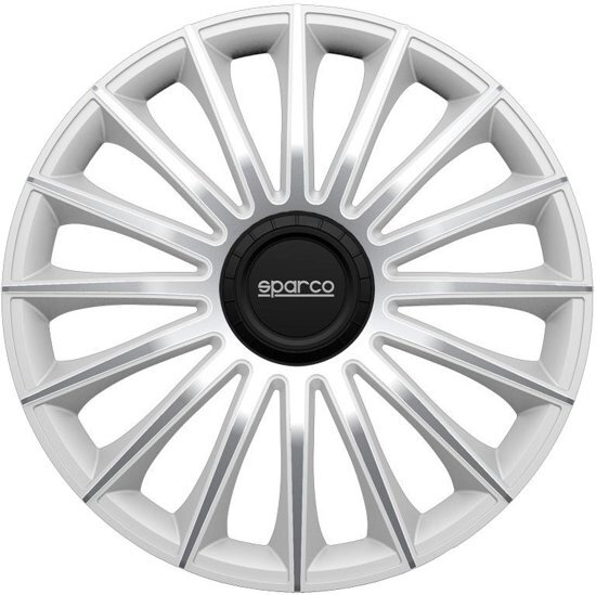 Sparco 4-Delige Sparco Wieldoppenset Treviso 15-inch zilver