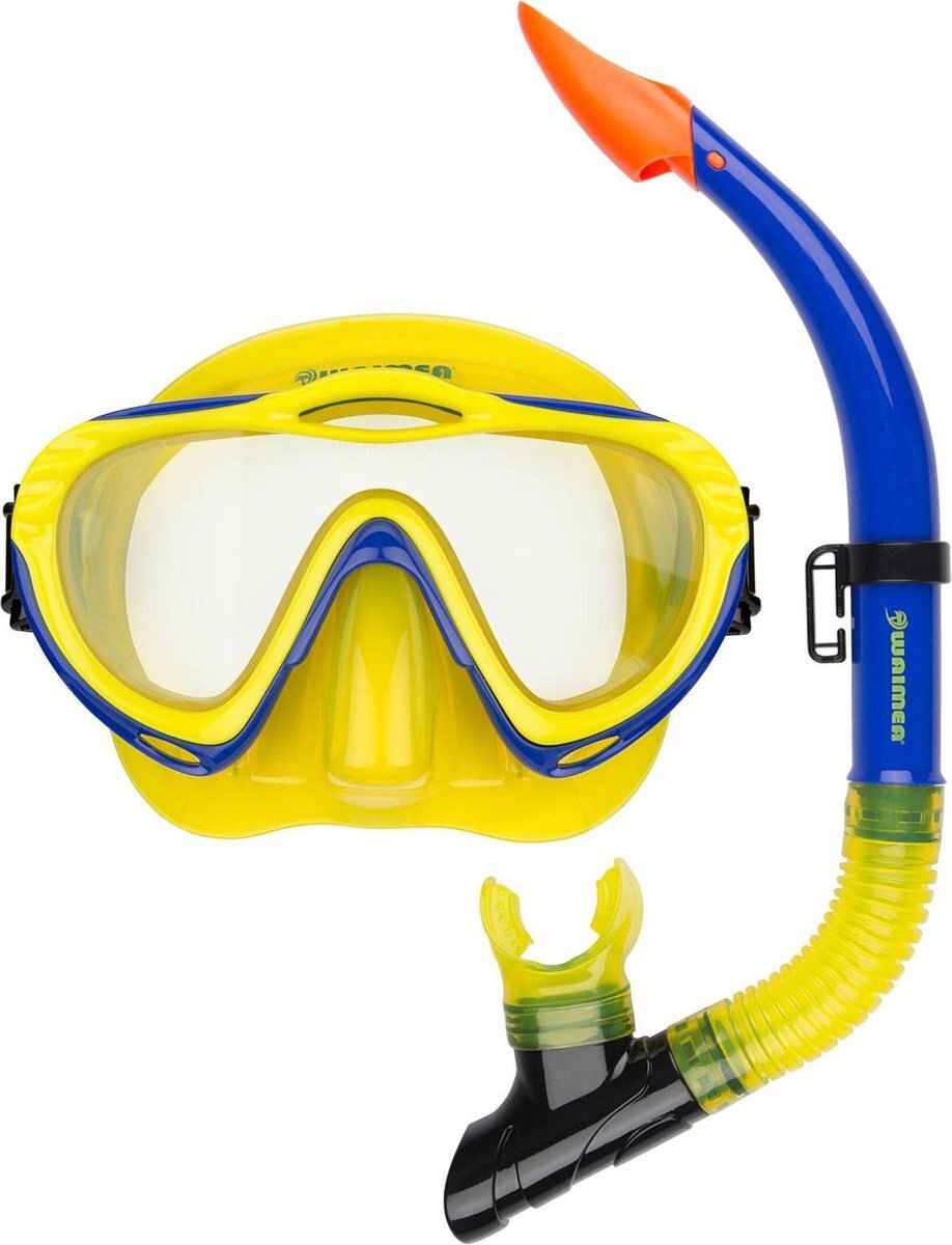 Waimea Duikmasker met Snorkel - Junior - Geel/Kobalt