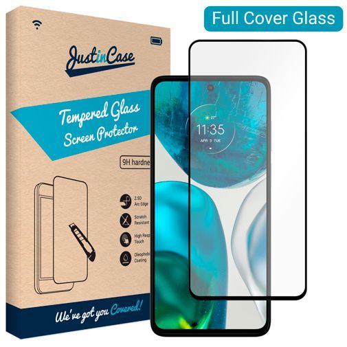 Just in Case Gehard Glas Edge to Edge Screenprotector Motorola Moto G52