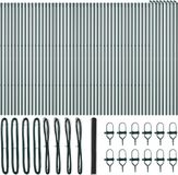 vidaXL Hexagonal Wire Mesh Fence with Ground Anchors, 100 x 1.5 m, Grey