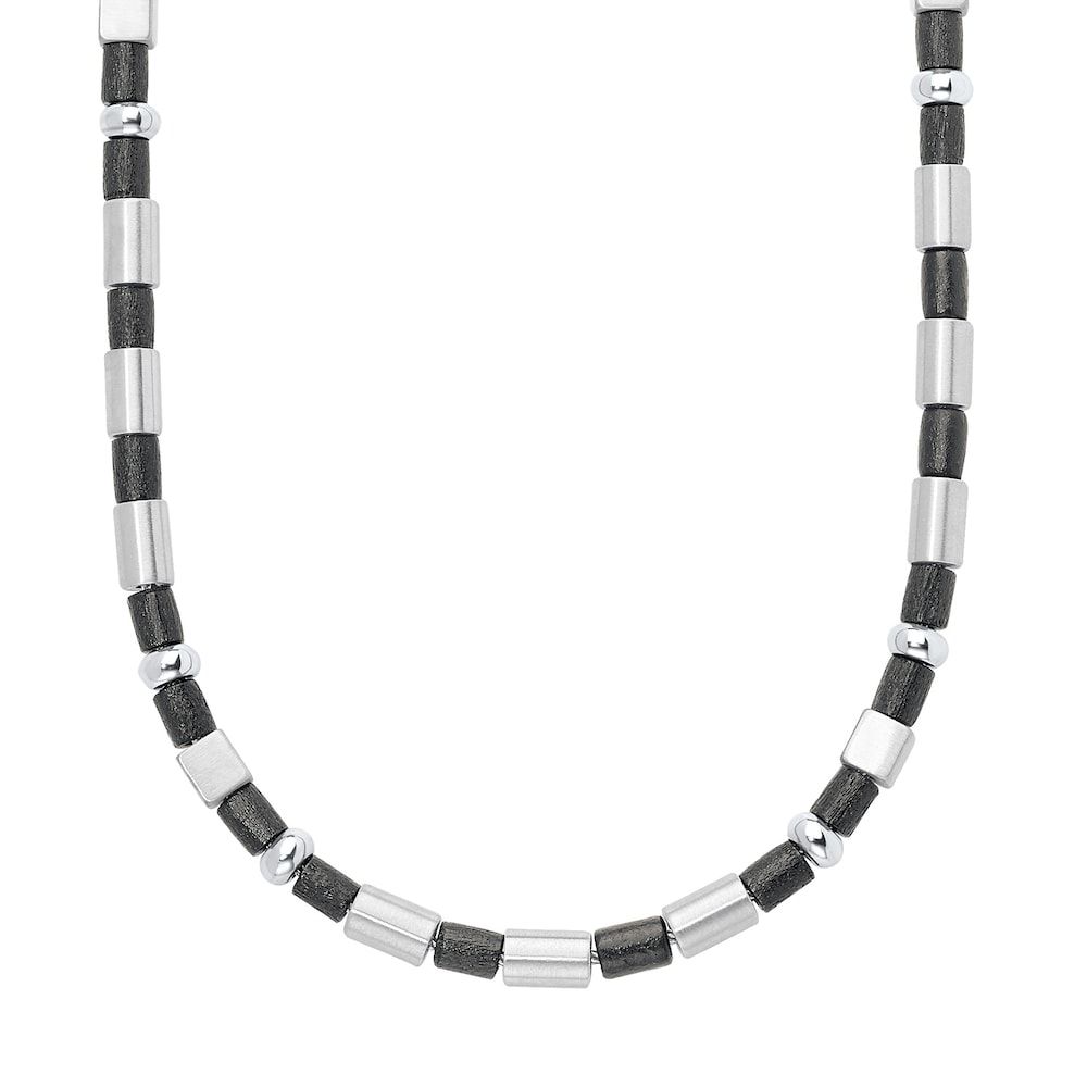 s.Oliver Men's Necklace Stainless Steel Ball White