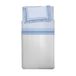 PENSIERI DELICATI Beddengoedset voor Frans bed, flanel, 100% katoen, warm en zacht, beddengoedset 120 x 200 cm, inclusief hoeslaken, dekbedovertrek en 1 kussensloop, vervaardigd in Italië, 30101