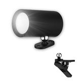 REV Led-wandlamp voor binnen, wandverlichting met accu, 180 lm, dimbaar, 360 graden draaibaar, draadloze leeslamp, ideaal voor hal, slaap- en woonkamer, zwart