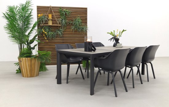 Hartman Sophie Xerix/Kings tuinset antraciet - 220x100 cm.