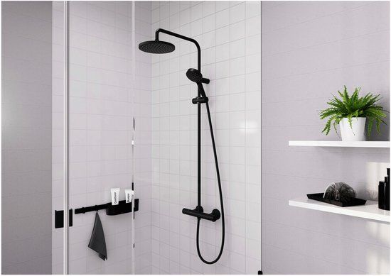 Hansgrohe Vernis Blend Showerpipe - Mat Zwart - 26089670