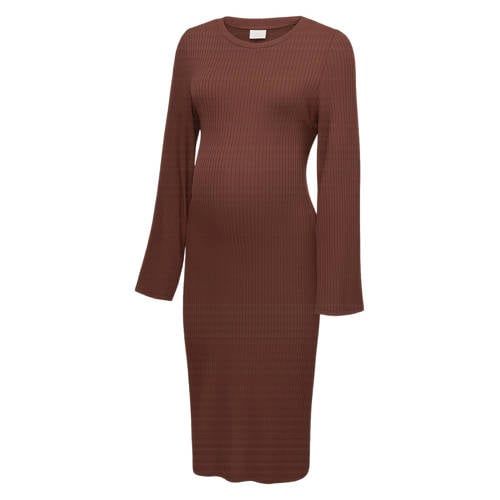 MAMALICIOUS zwangerschaps maxi jurk - bruin