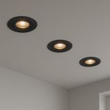 Calex Smart LED Inbouwspots - 3 Stuks - Koppelbaar - Slimme Verlichting - Dimbaar - Warm Wit Licht - Zwart