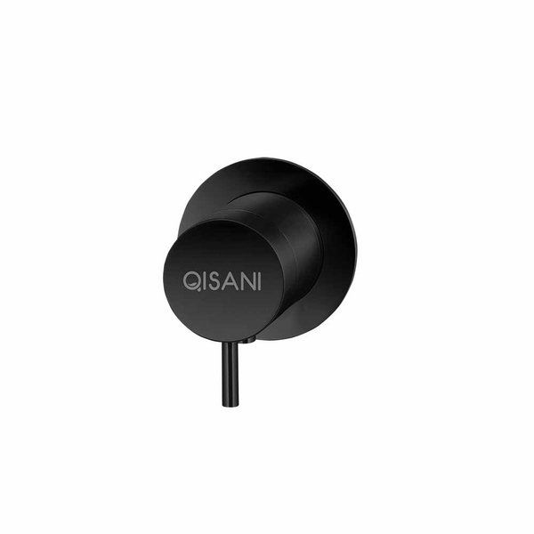 Qisani Flow Thermostatische Inbouwkraan 1-weg Mat Zwart 25612.03