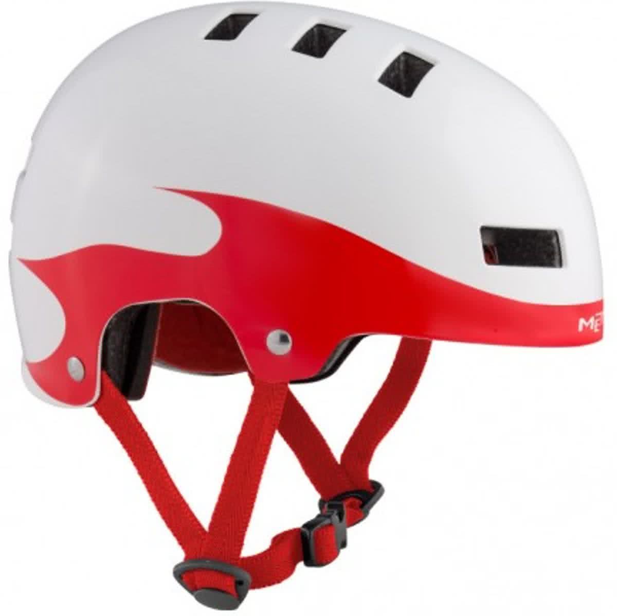 MET Yo-Yo helm Kinderen rood/wit Hoofdomtrek M 54-57cm