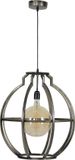 Zaloni Hanglamp Globo 50 cm breed in oud zilver