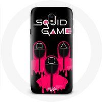 Maniacase Hoesje voor Samsung Galaxy J7 2017 Inktvis Spel Maskers Vierkant Driehoek en Cirkel