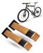 PARAX fiets muurbeugel - hout en fietsslang - fietsdrager sticks tot 20 kg - indoor fiets opberging