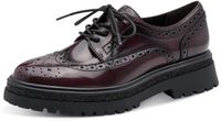 Tamaris - Dames - Veterschoenen - Imitatieleer - Rood - Maat 40