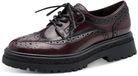 Tamaris - Dames - Veterschoenen - Imitatieleer - Rood - Maat 40